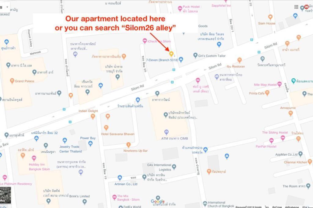 Apartamento S1 Large Duplex Silom 3 Beds, Full Kitchen Wifi Bangkok Exterior foto